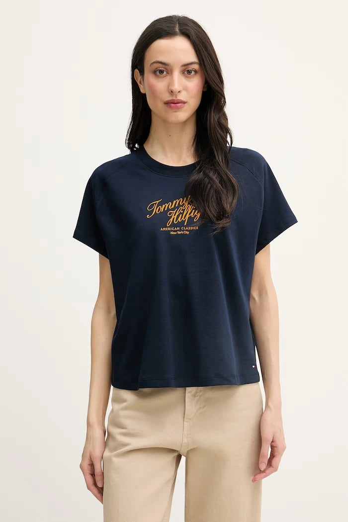 Tommy Hilfiger тениска дамска от памук