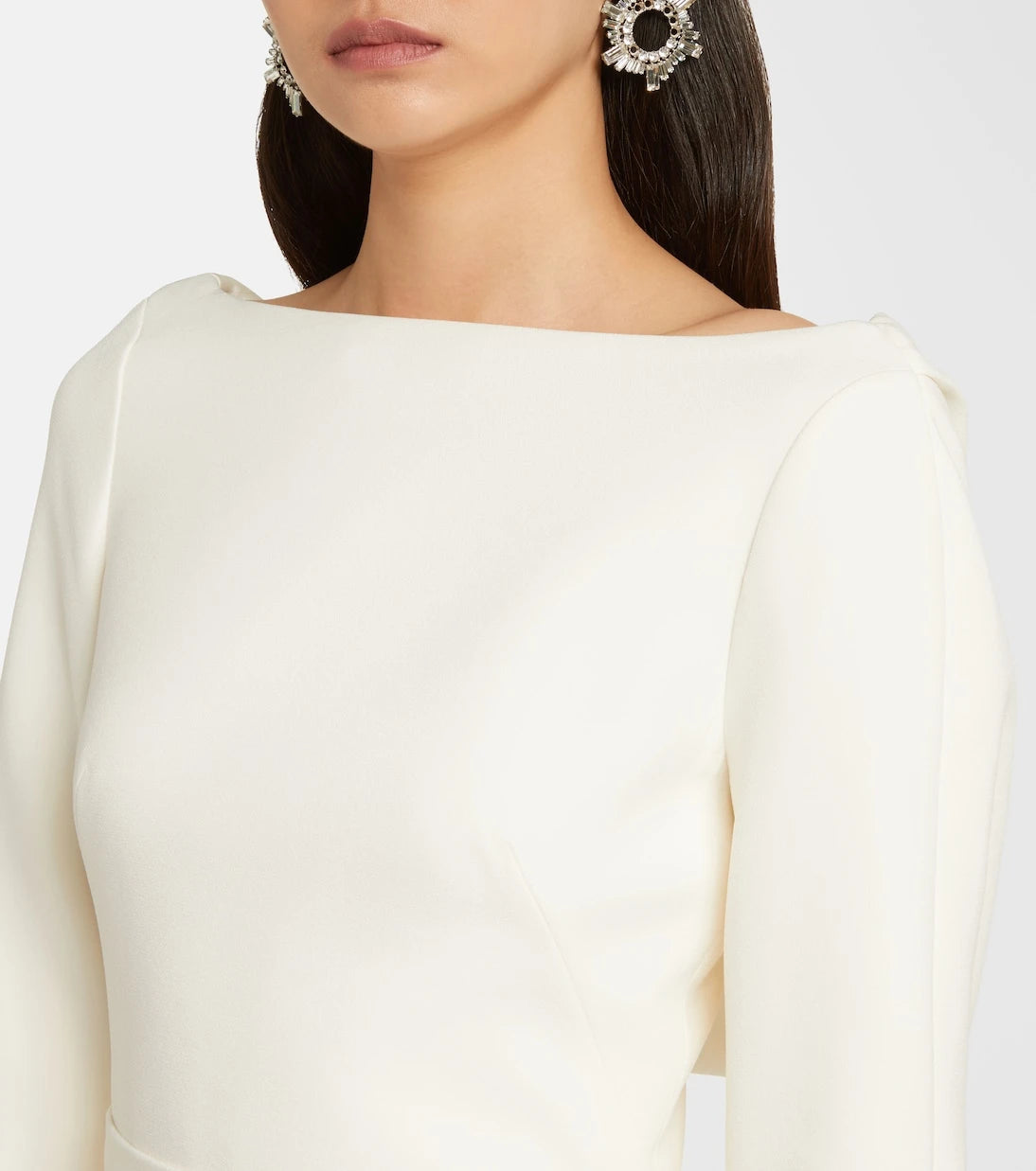 Safiyaa - Bridal Amaris embellished crêpe gown