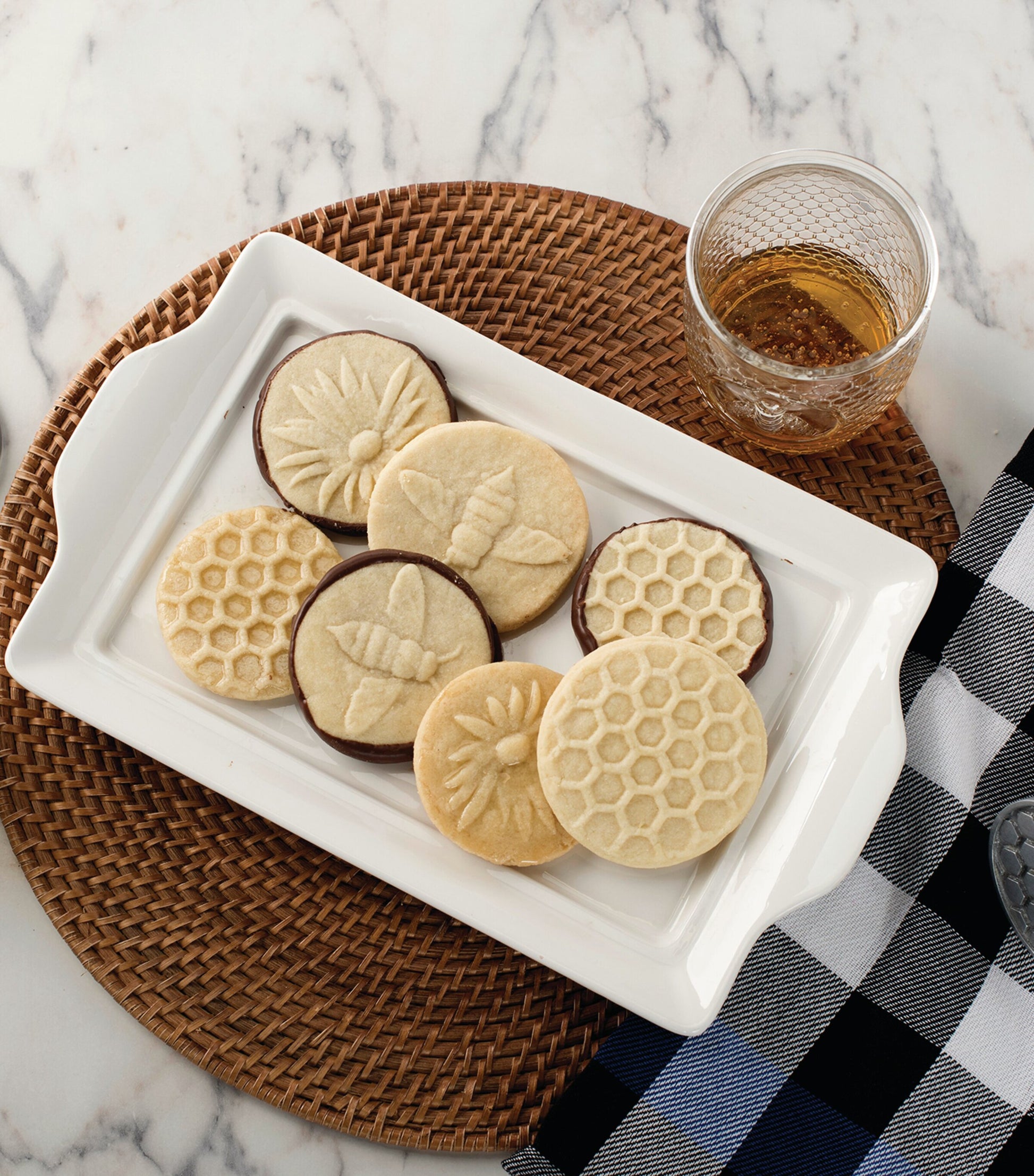 Nordic Ware Honey Bee Cast Cookie Stamps (Set Of 3)