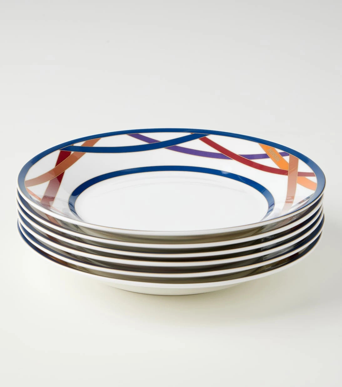 Missoni - Nastri set of 6 ceramic soup plates