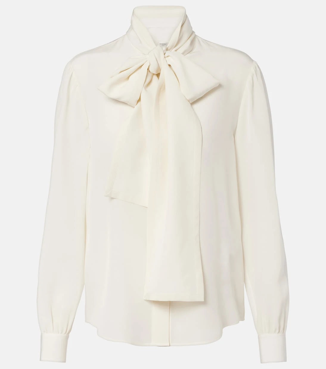 Saint Laurent - Tie-neck silk blouse