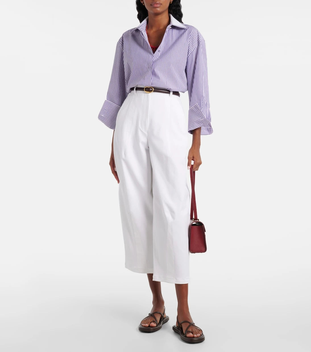 Max Mara - Tubinga striped poplin shirt