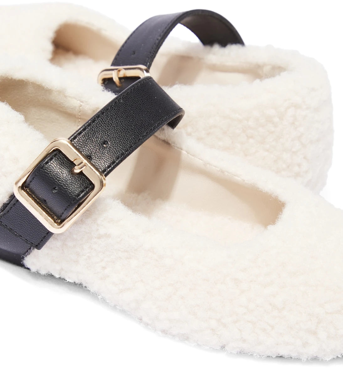 Stella McCartney Kids - Faux shearling ballet flats