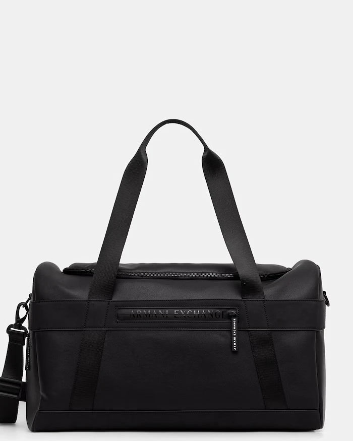Armani Exchange erkek suni deri seyahat çantası