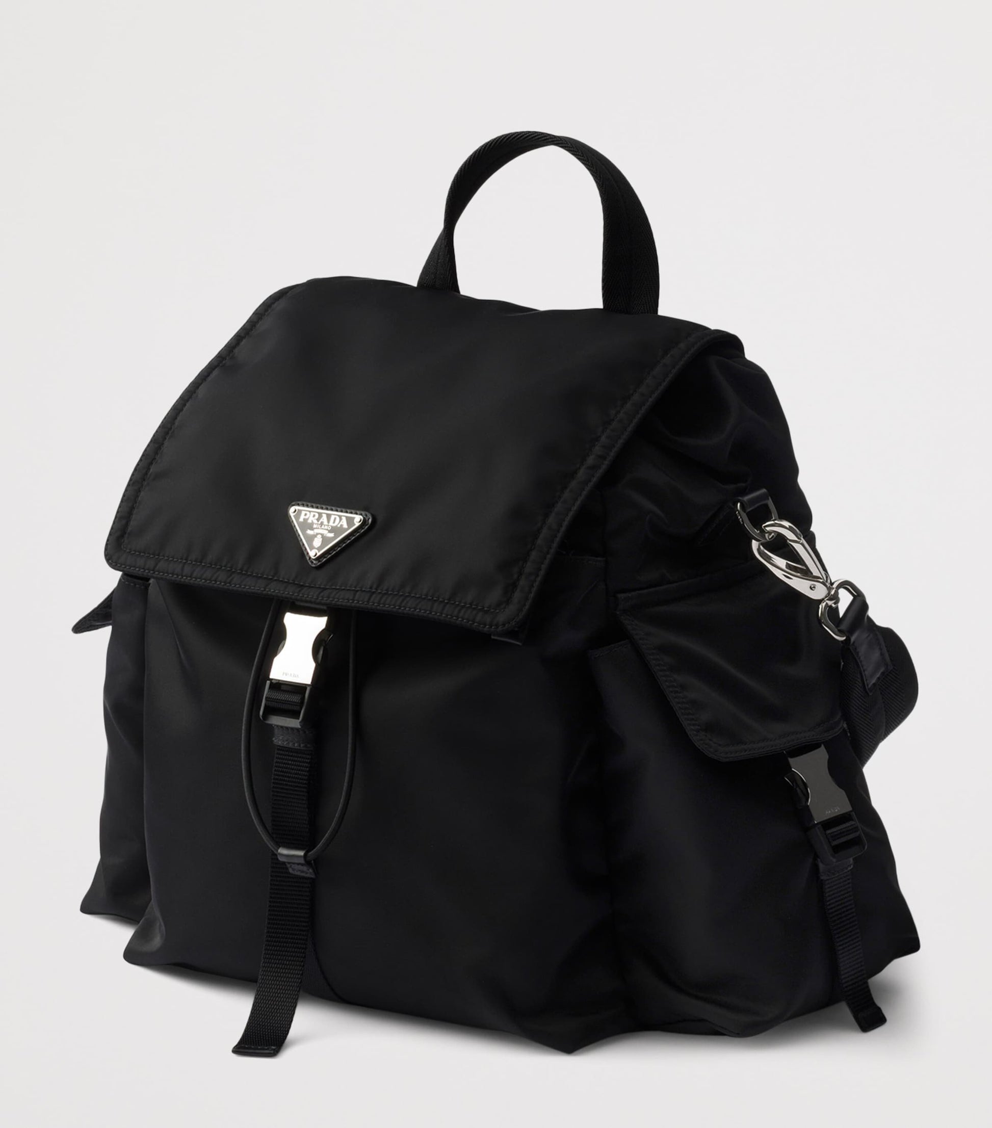 Re-Nylon and Leather Explore Backpack