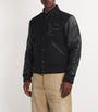 Polo Ralph Lauren Black Wool-Blend Appliqué Bomber Jacket