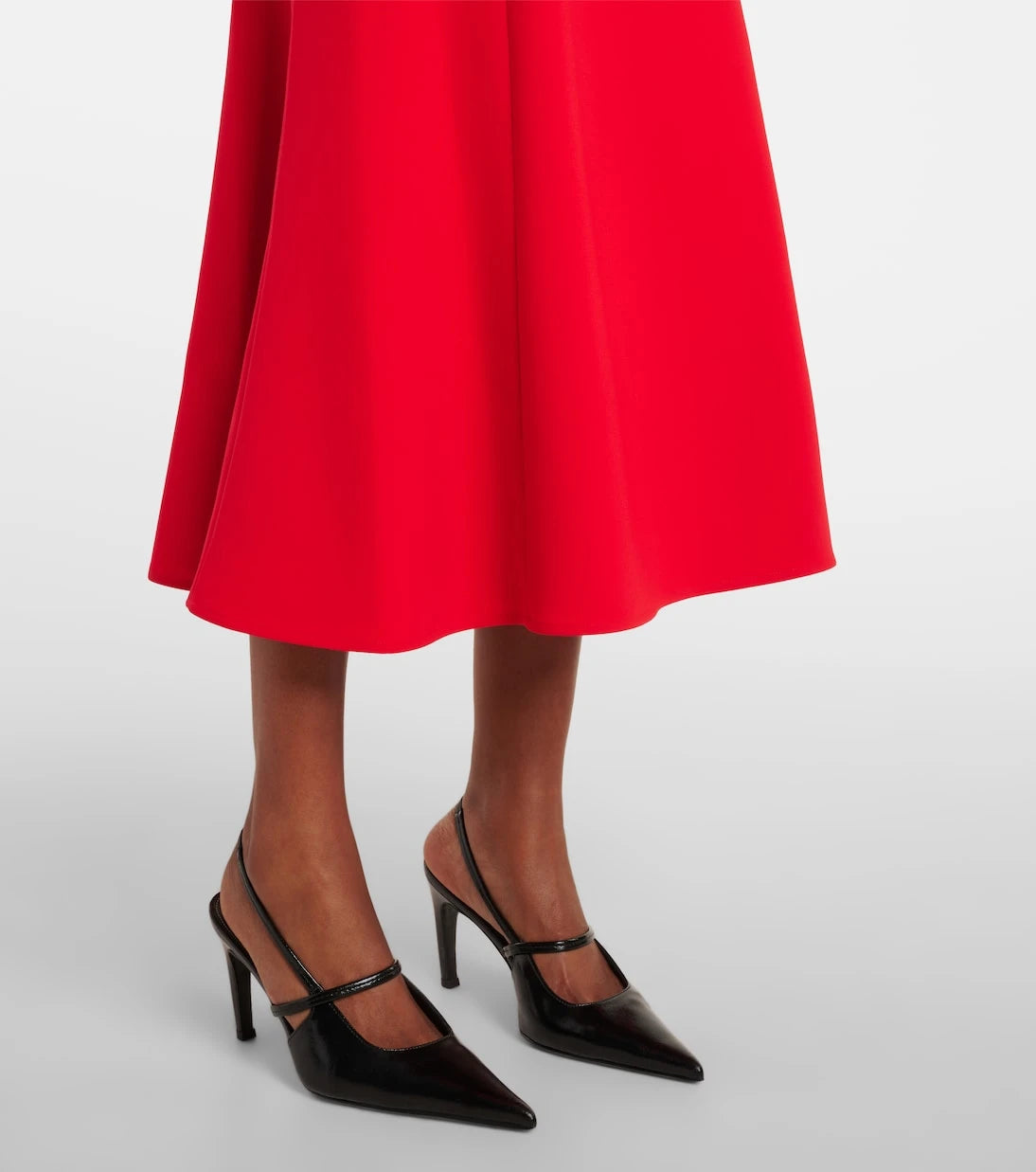 Carolina Herrera - Belted crêpe midi dress