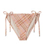 Burberry Pink Check Side-Tie Bikini Briefs