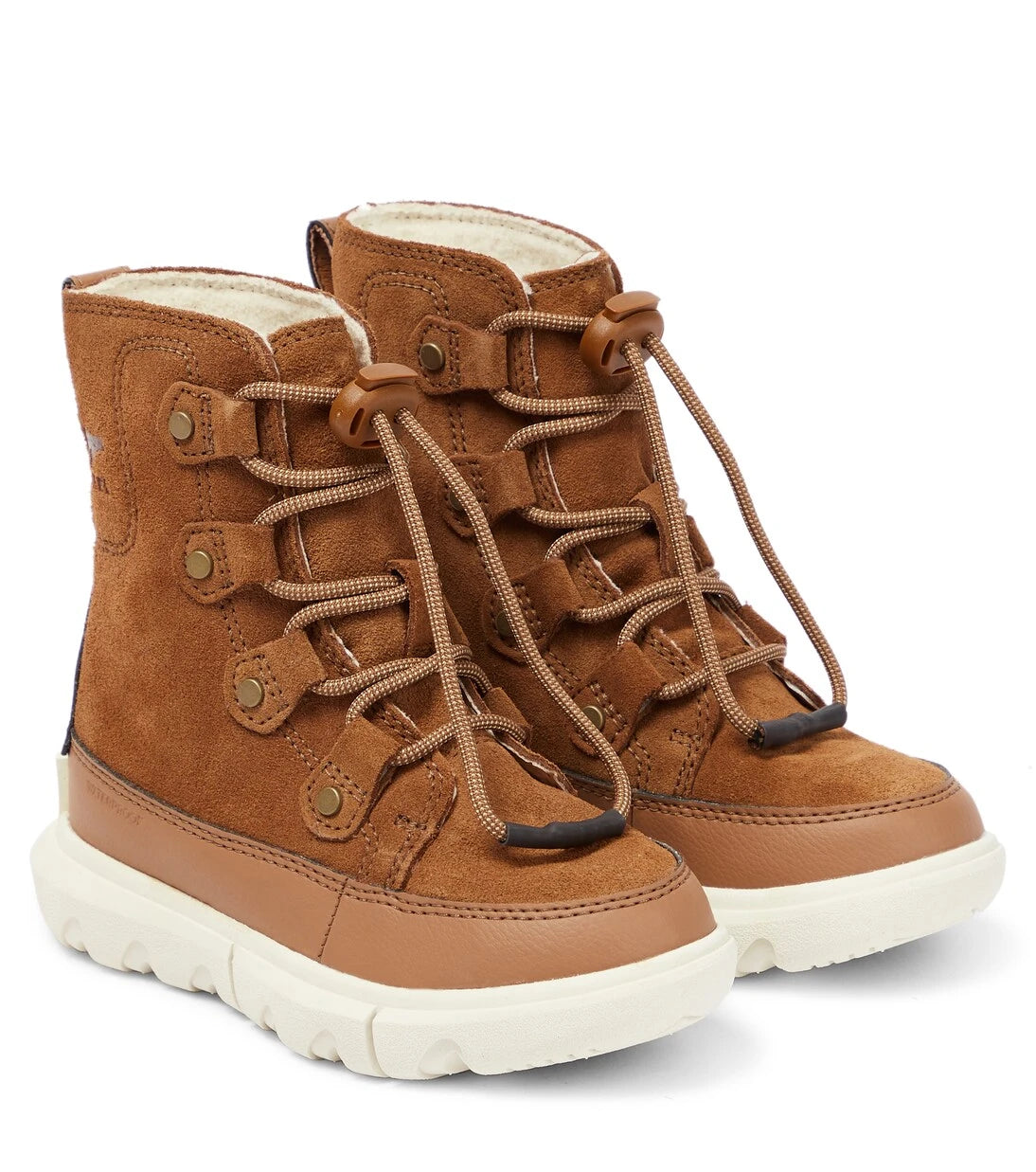 Sorel Kids - أحذية أكسفورد برقبة جلد سويدي طراز إكسبلورر