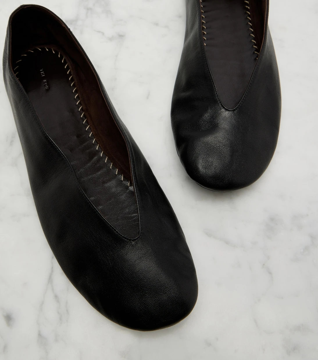 The Row - Fay leather ballet flats