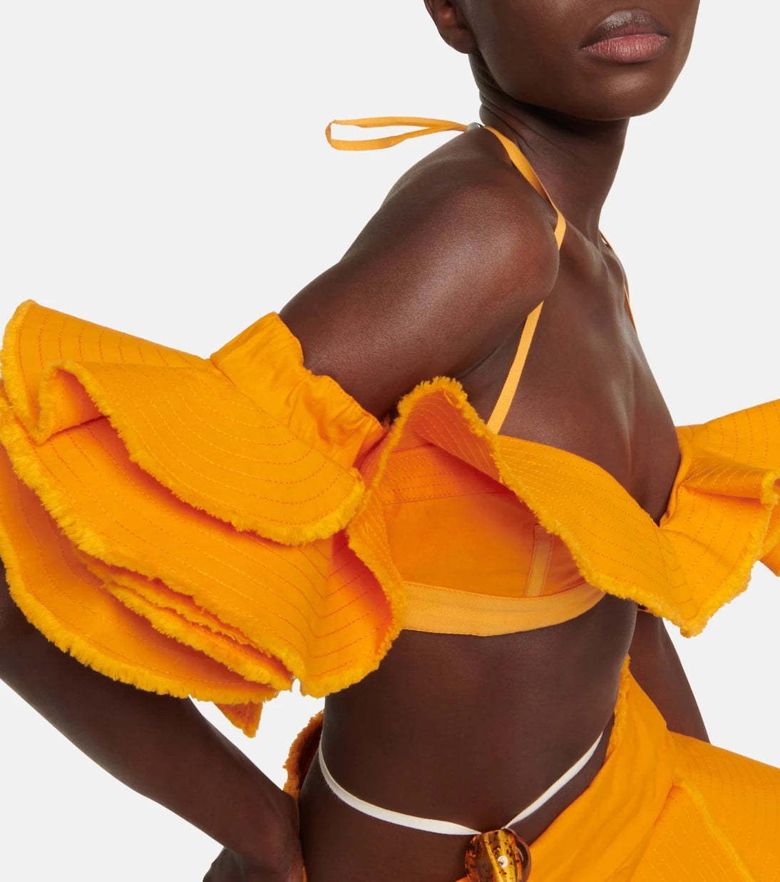 Jacquemus - La Brassière Artichaut cotton crop top