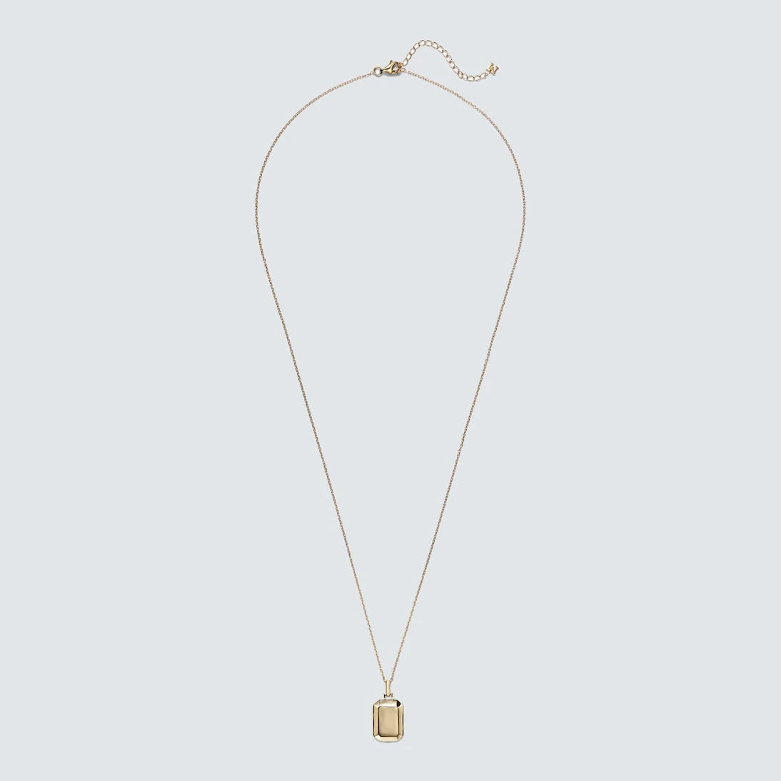 Mateo - Initial 14kt yellow gold pendant necklace
