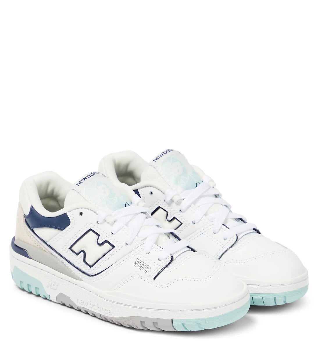 New Balance Kids - 550 leather sneakers