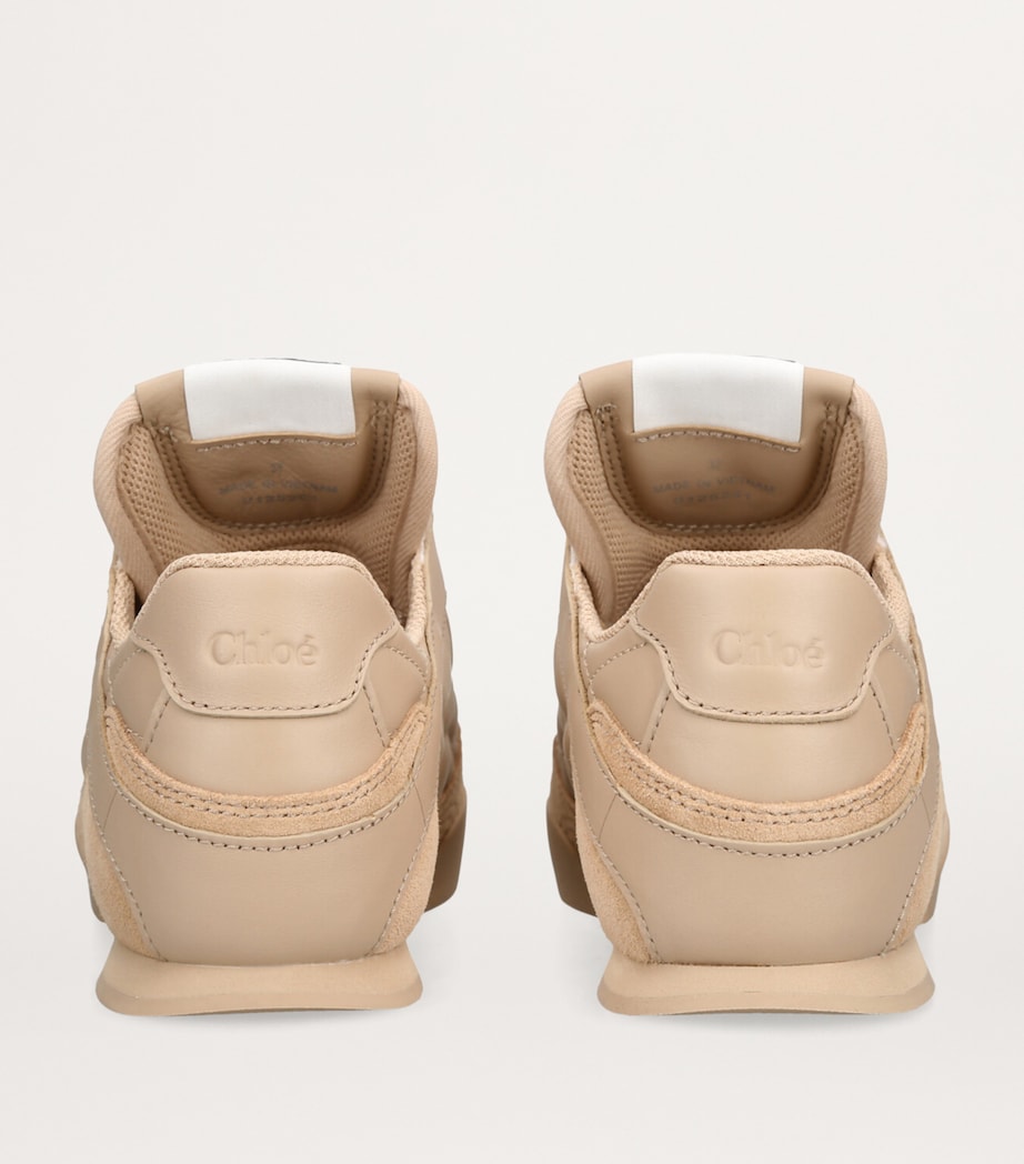 Chloé White Leather Kick Low-Top Sneakers