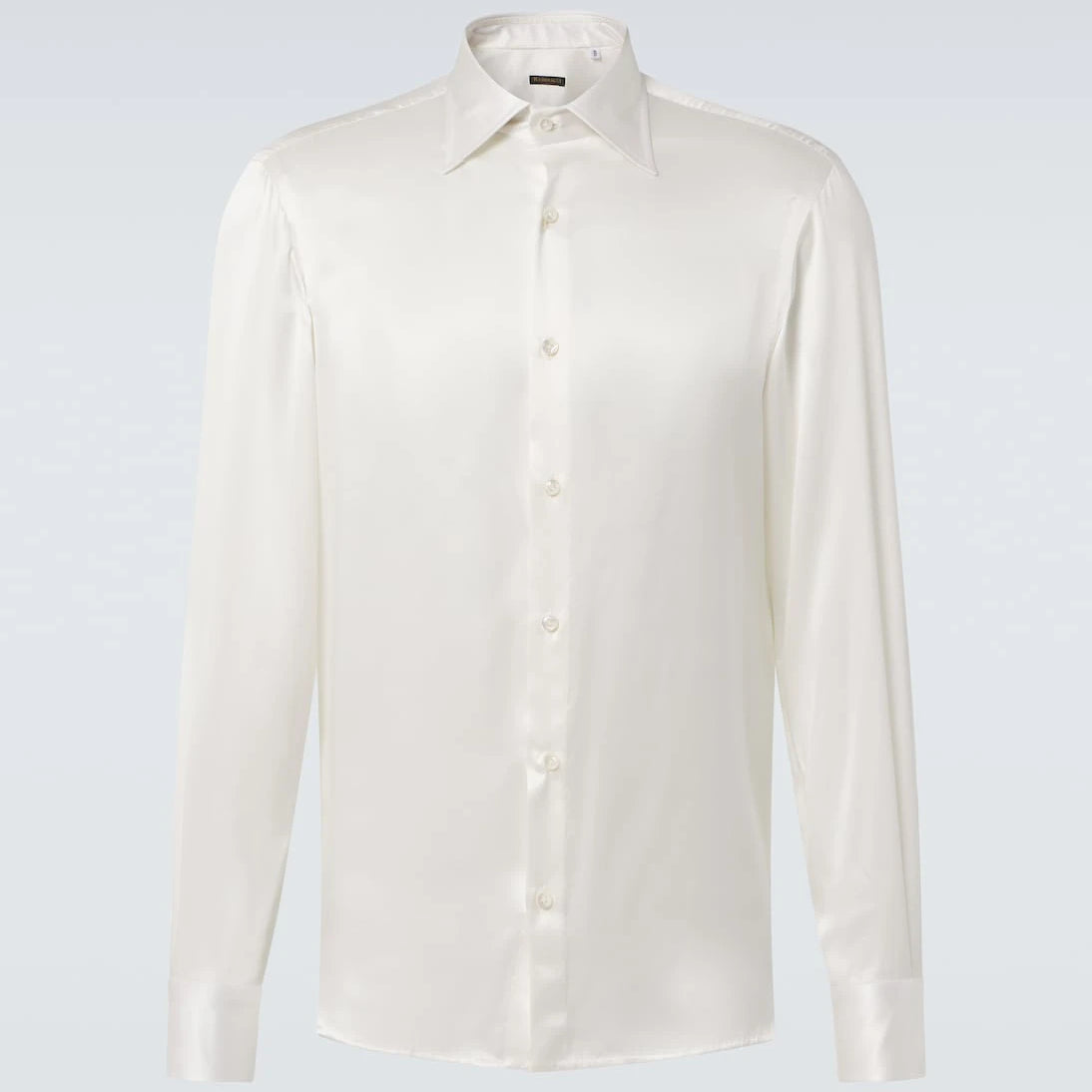 Rubinacci - Silk satin tuxedo shirt