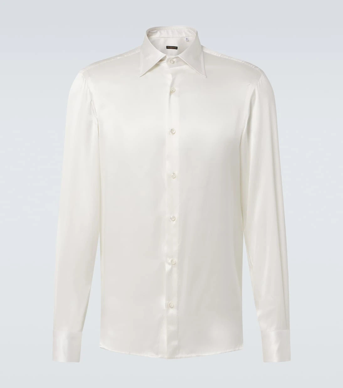 Rubinacci - Silk satin tuxedo shirt