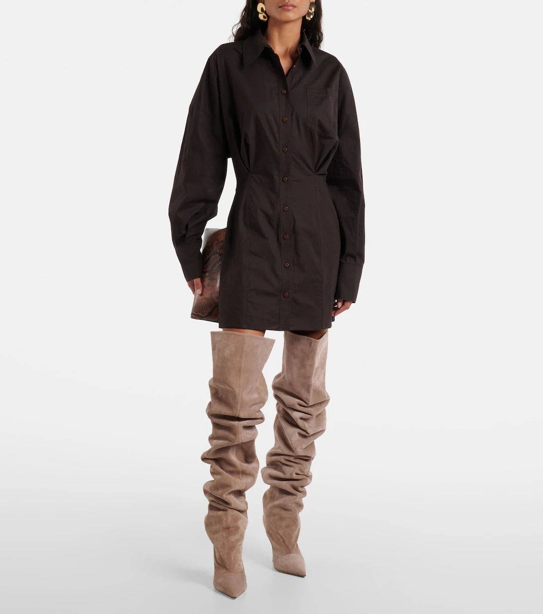Paris Texas - Ines suede over-the-knee boots