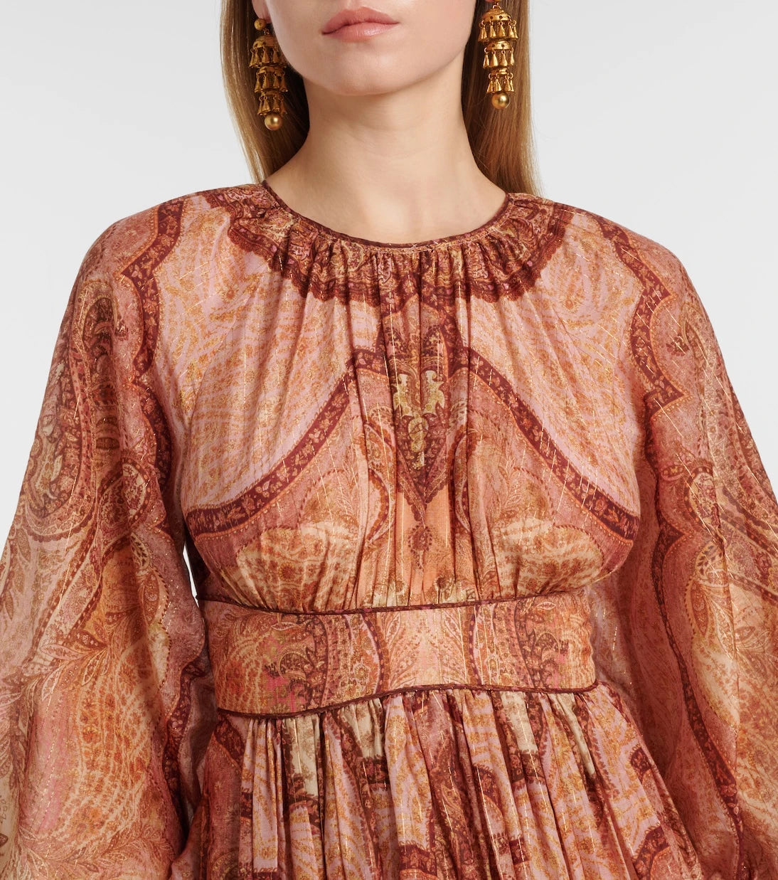 Zimmermann - فستان ميدي Wanderlust مطبوع