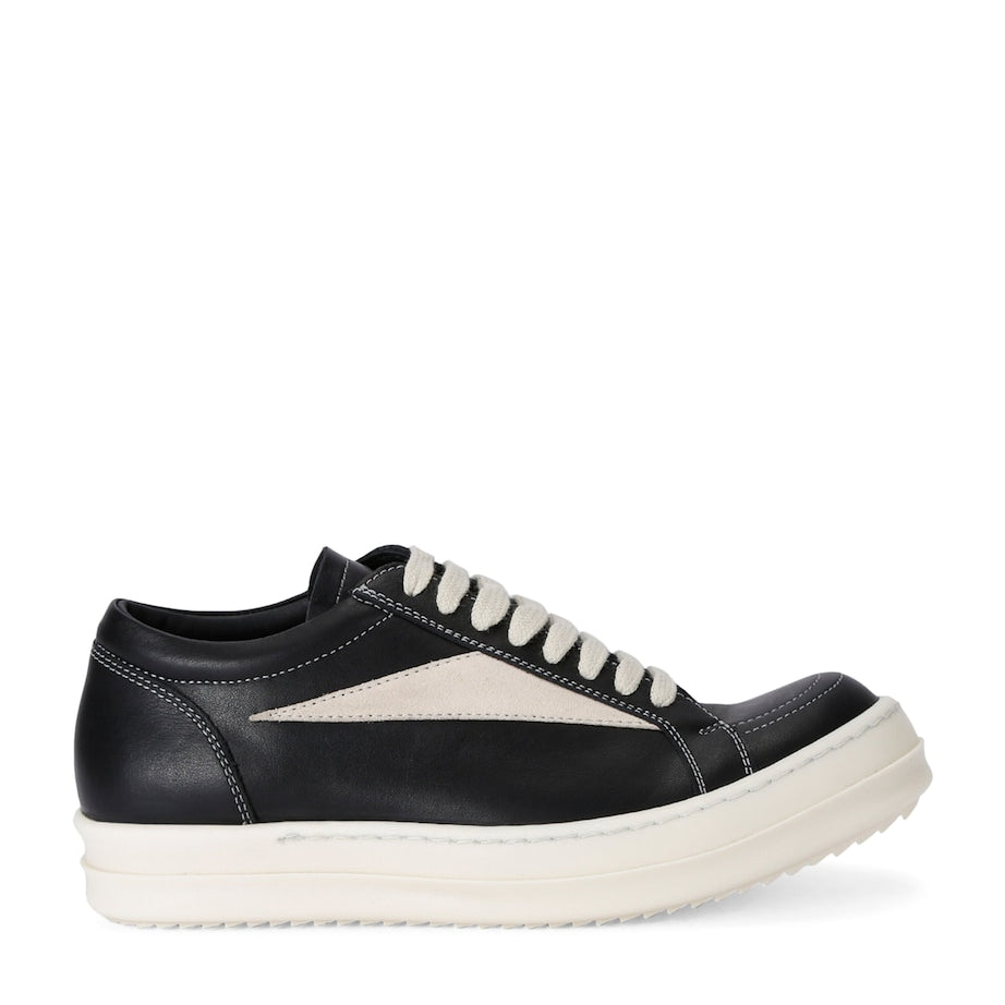 Rick Owens Multi Leather Vintage Low-Top Sneakers