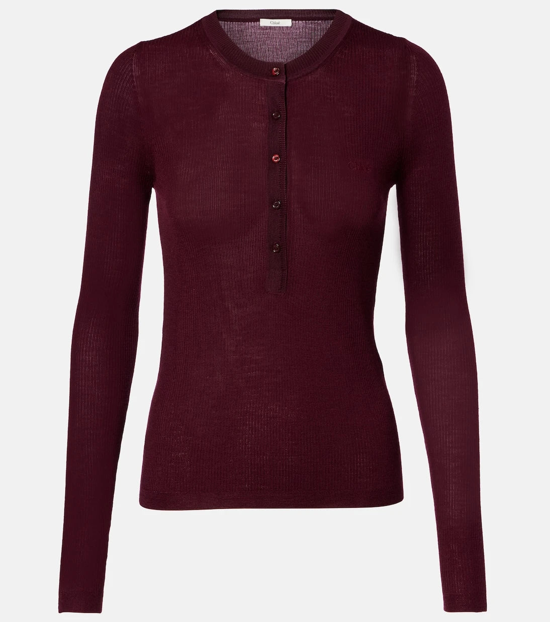Chloé - Wool Henley shirt