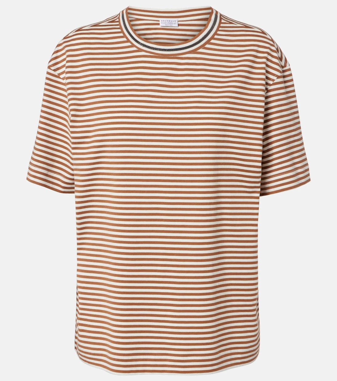 Brunello Cucinelli - Striped oversized cotton jersey T-shirt
