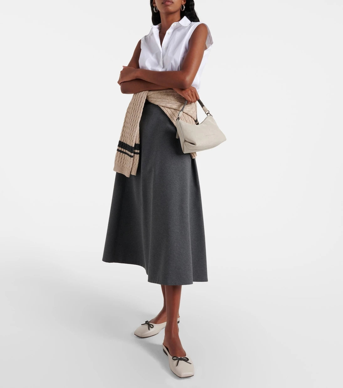 Brunello Cucinelli - Monili leather mules