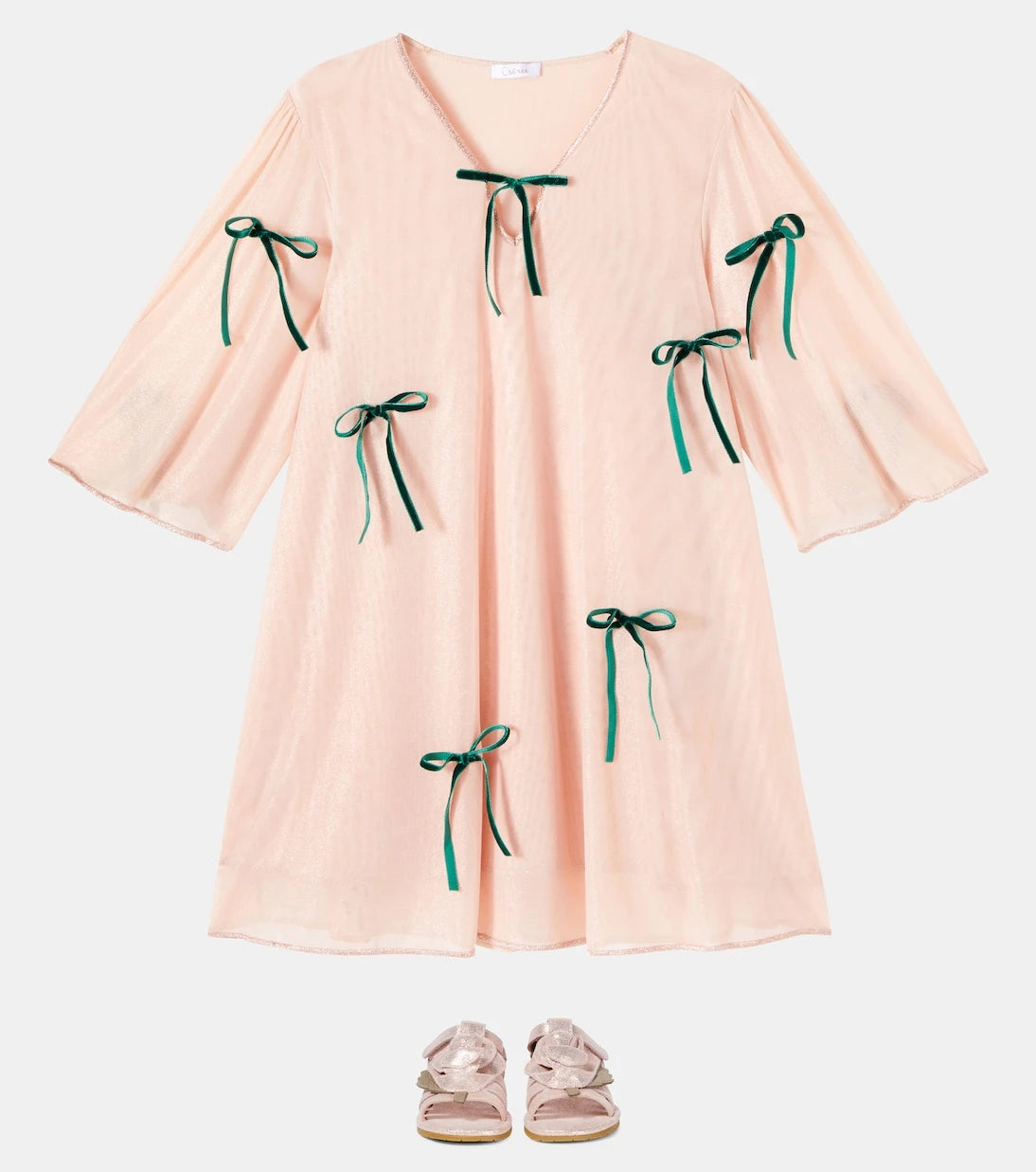 Oséree Kids - Bow-detail tulle dress
