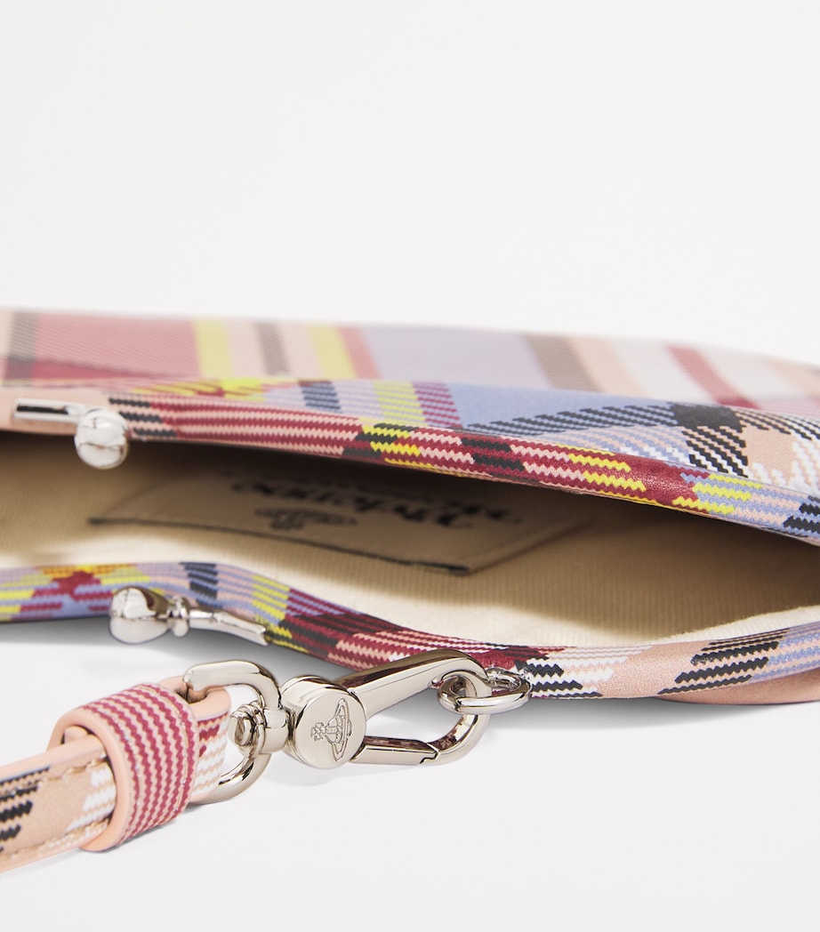 Vivienne Westwood Multi Tartan Belle Heart Clutch Bag