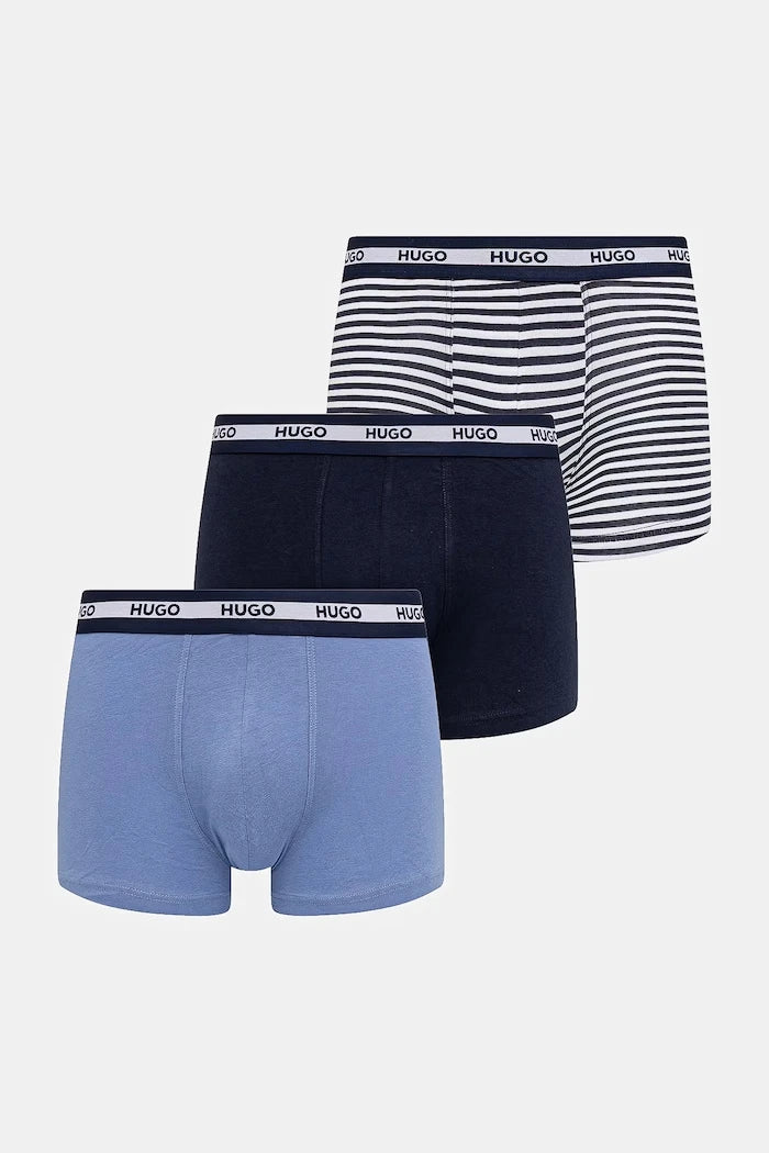 Pamuklu erkek HUGO boxer TRUNK TR PLANET DES 3'lü