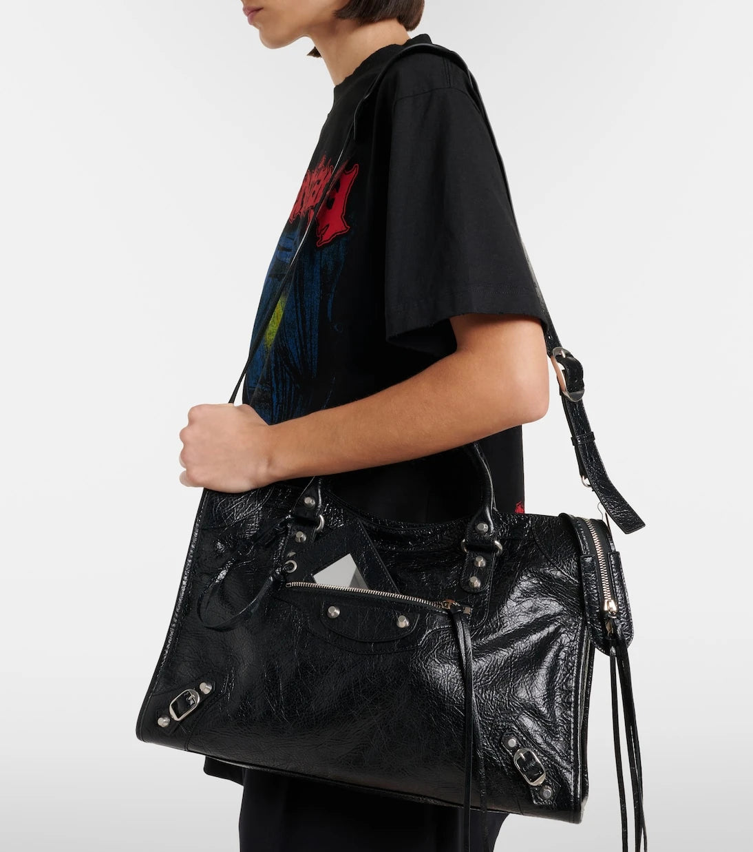Balenciaga - Le City Medium leather tote bag