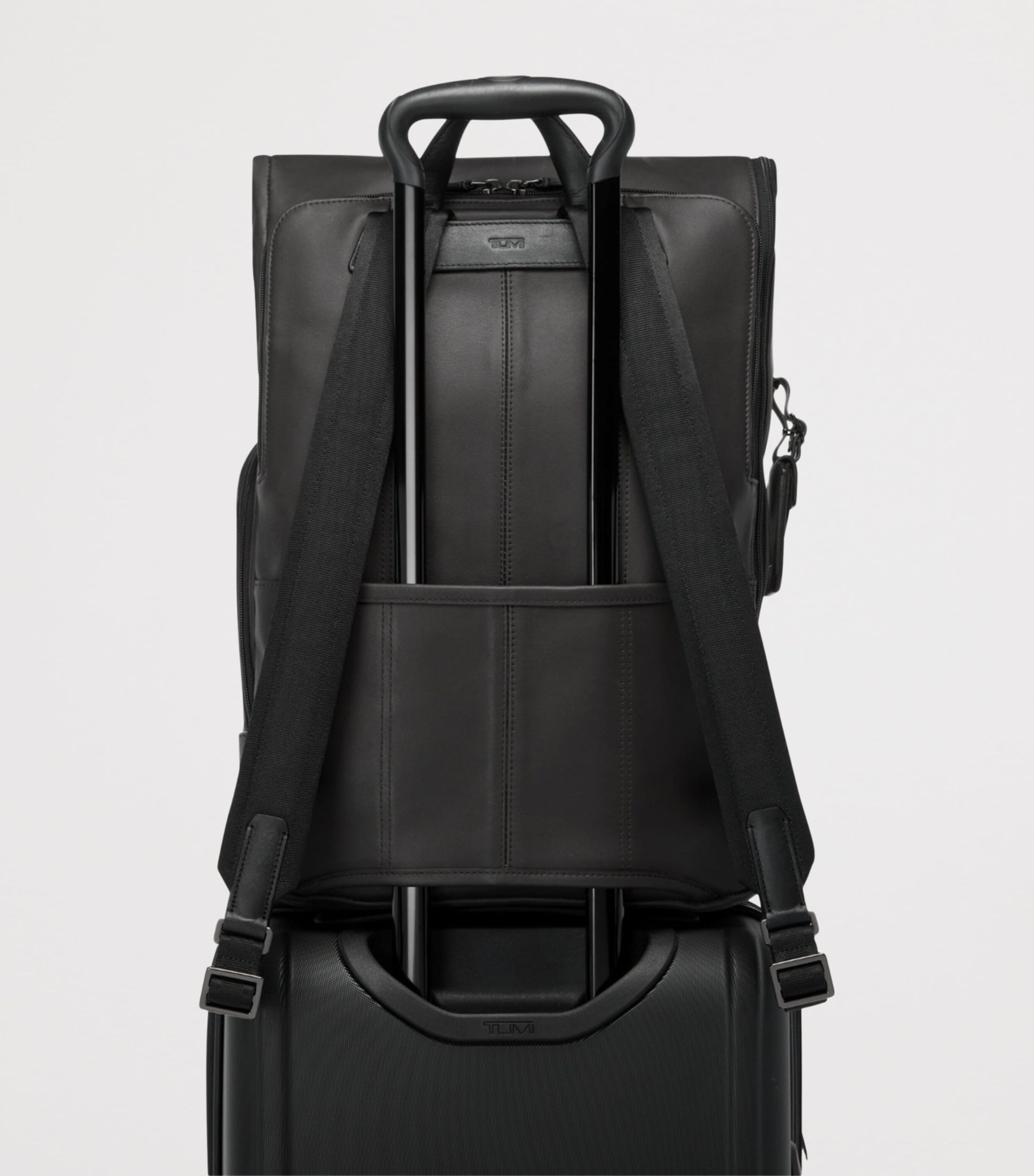 Tumi Leather Osborn Roll-Top Backpack