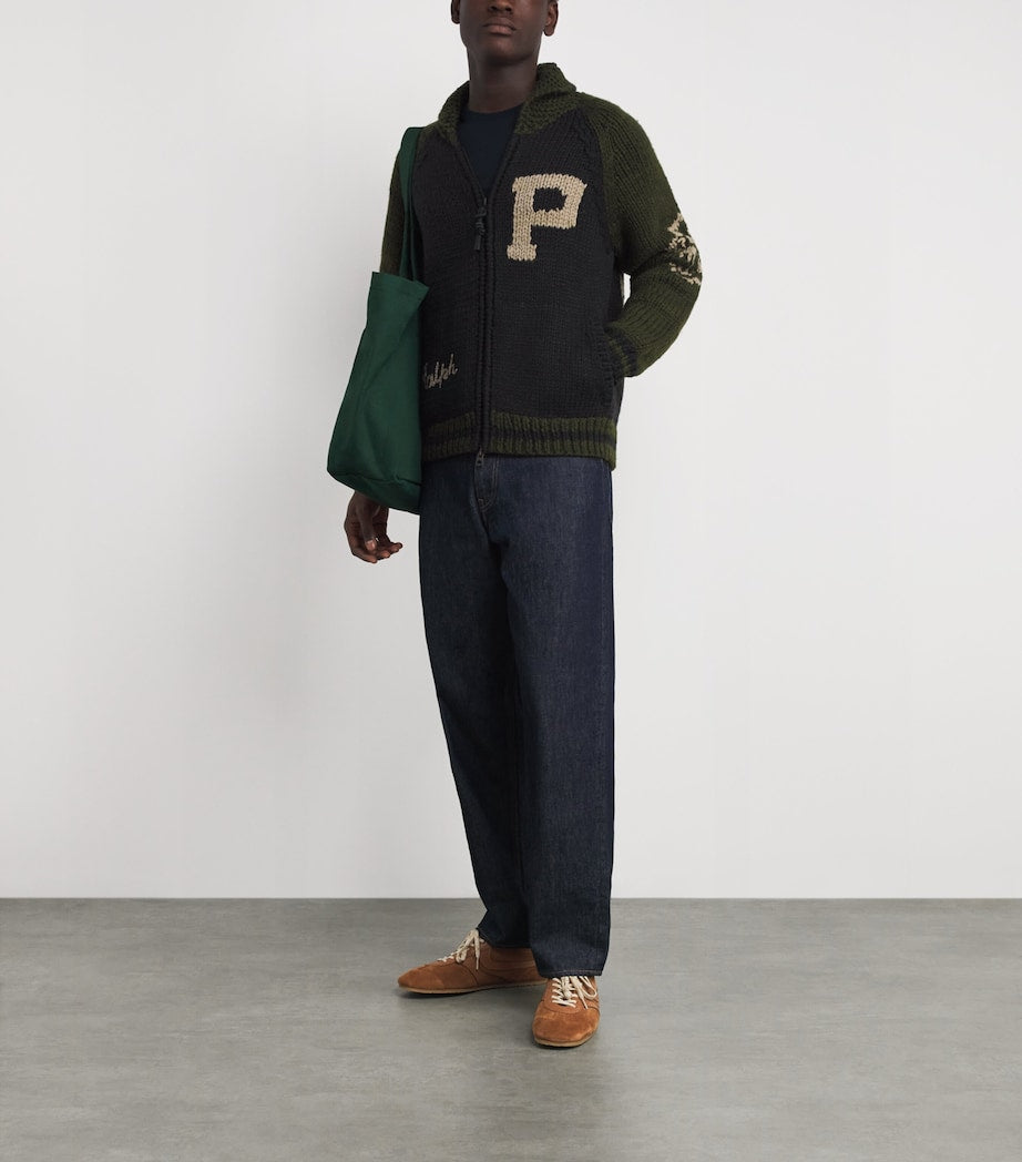 Wool Varsity Cardigan MULTI