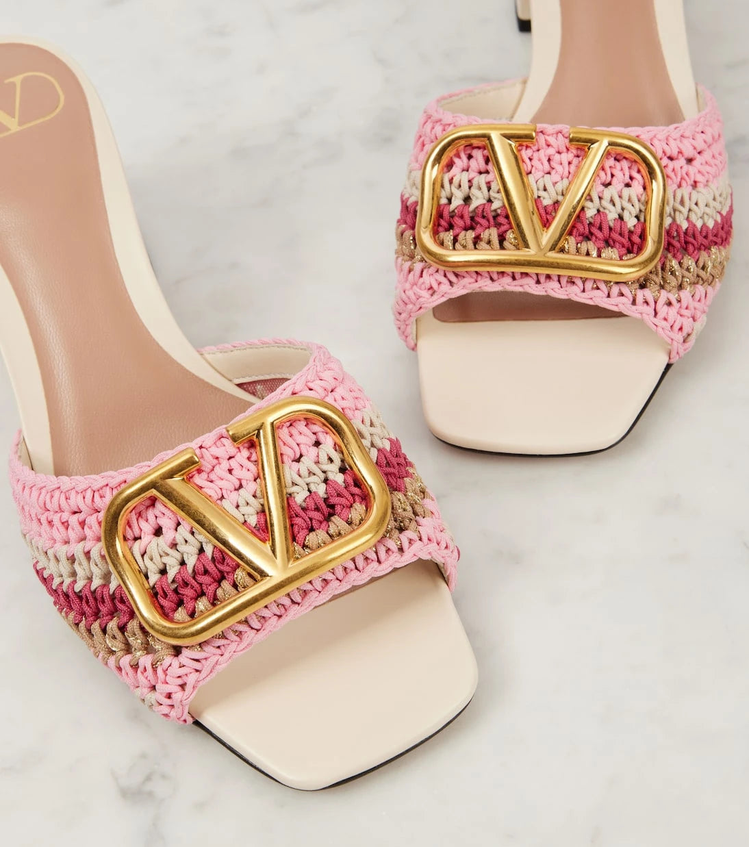 Valentino Garavani - VLogo 60 crochet mules