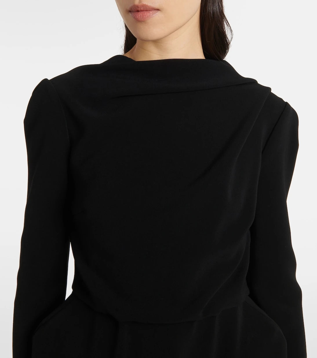 Balenciaga - فستان كريب بكاب
