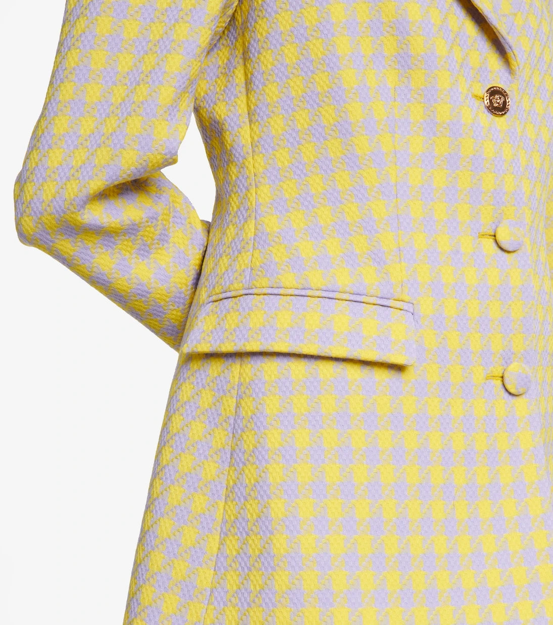 Versace - Checked virgin wool blazer