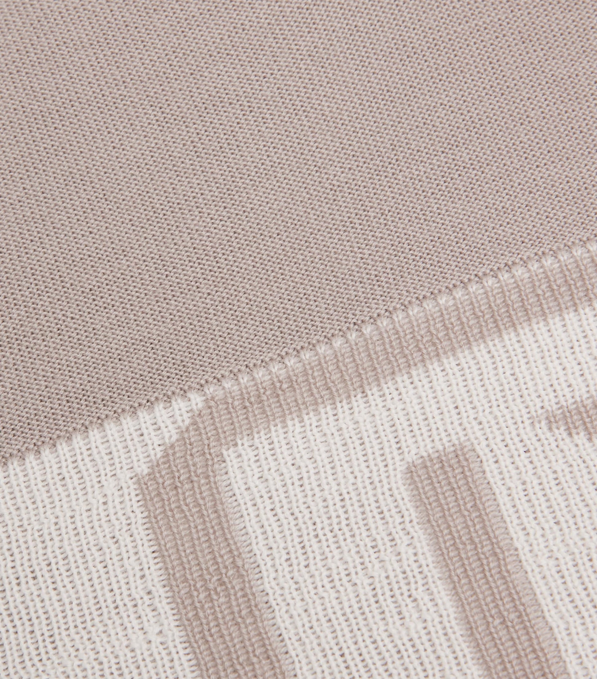 Beige Wool Jacquard William Sweater