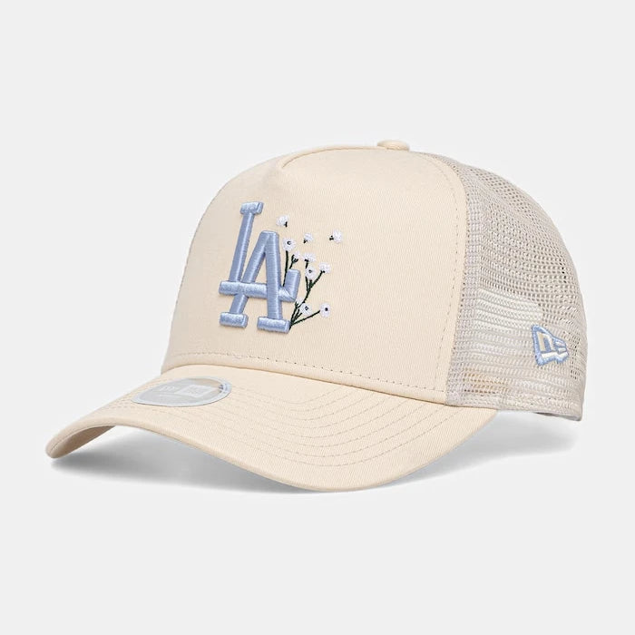 New Era trucker şapka FLORAL TRUCKER LA DODGERS