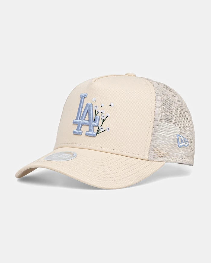 New Era trucker şapka FLORAL TRUCKER LA DODGERS