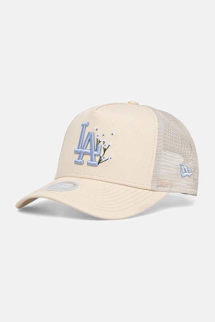 New Era trucker şapka FLORAL TRUCKER LA DODGERS