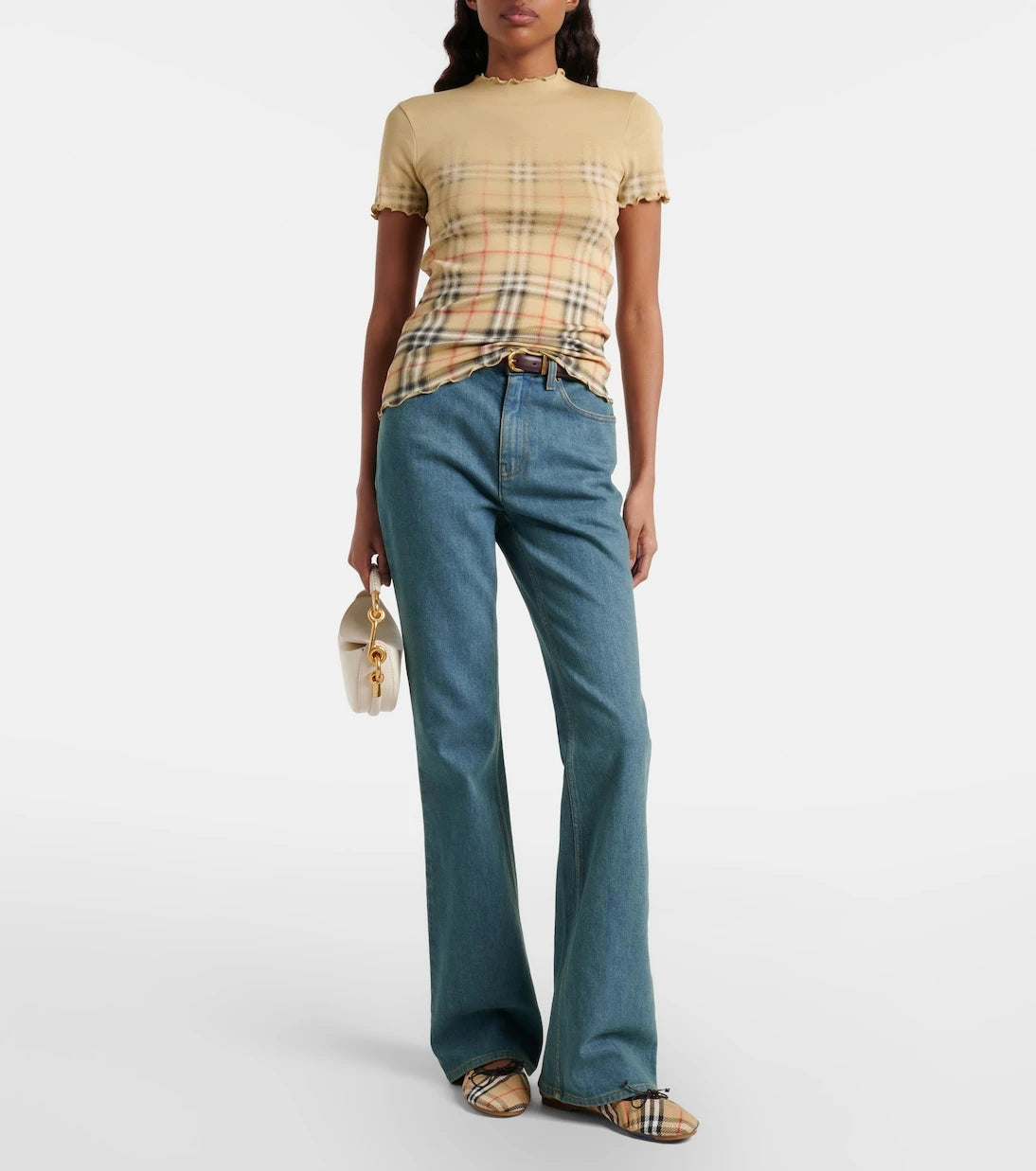 Burberry - Burberry Ekose pamuklu üst