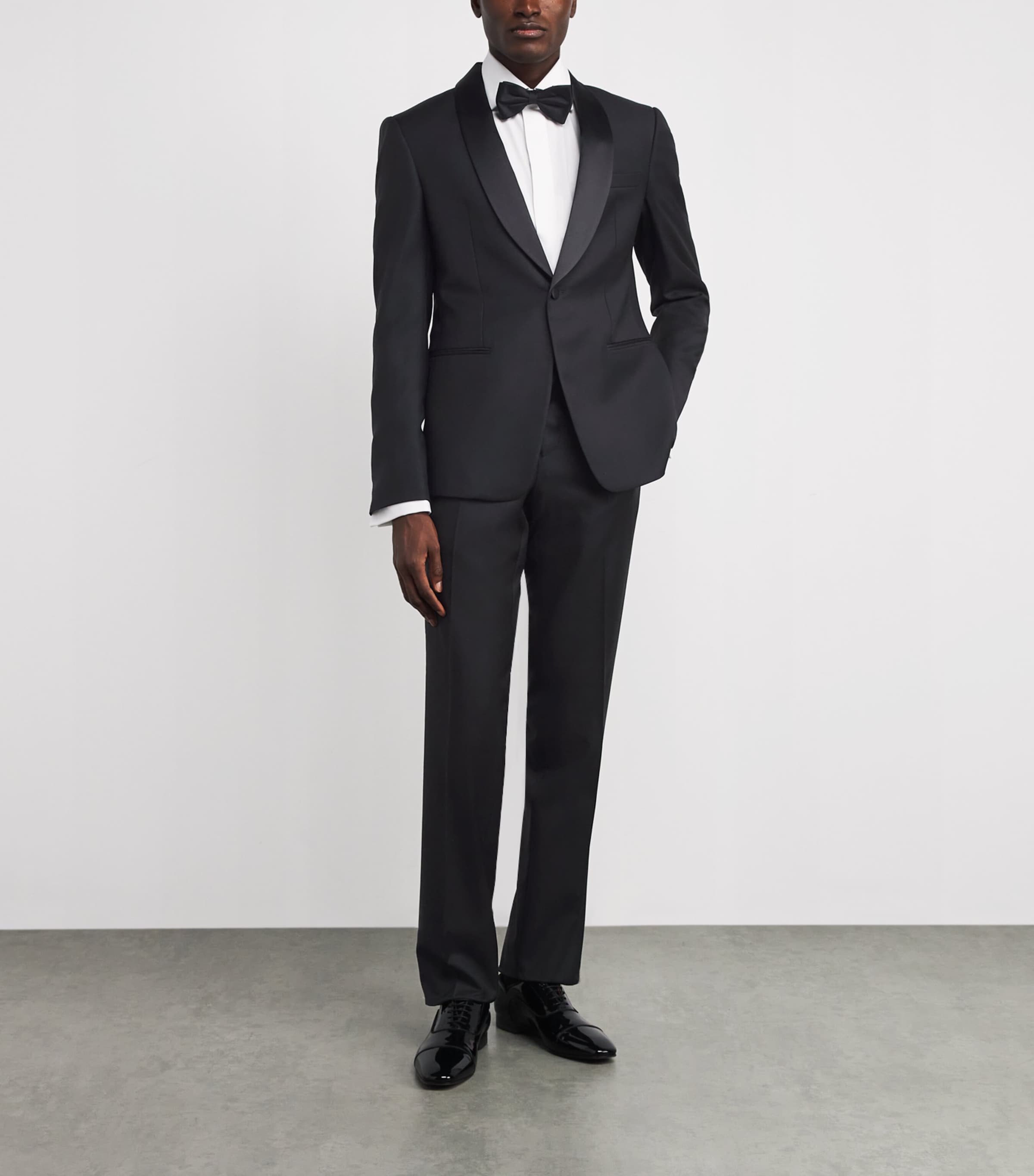 Emporio Armani Black Virgin Wool Blazer