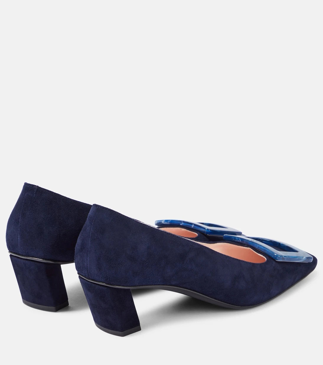 Roger Vivier - Belle Vivier 45 suede pumps