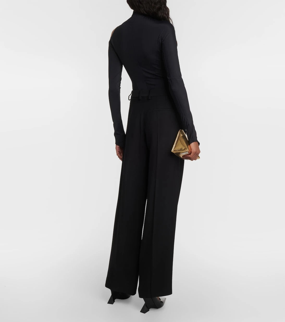 Mugler - Cutout wide-leg pants