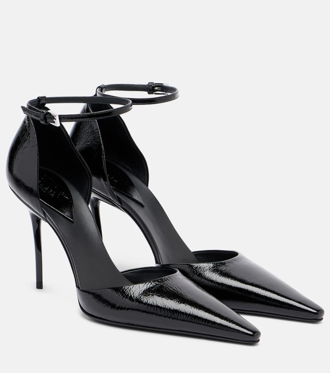 Alaïa - D'Orsay 90 patent leather pumps