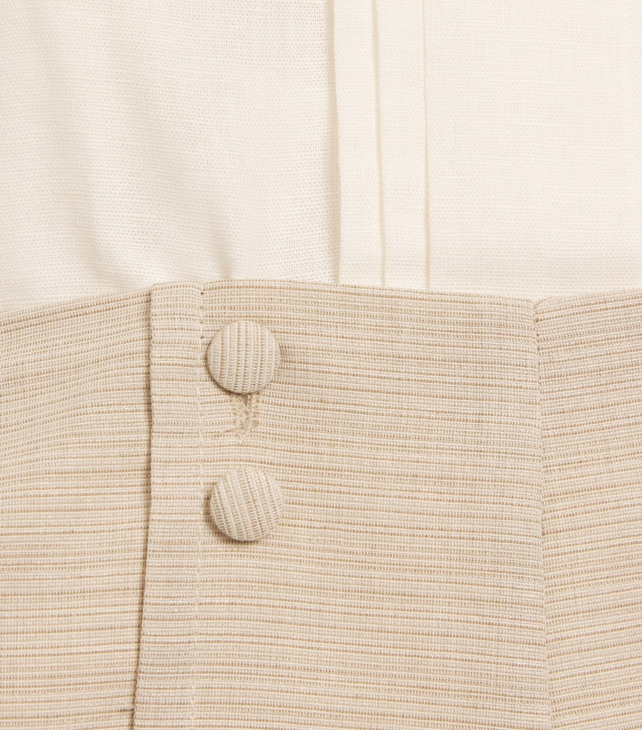 PEPA LONDON Linen Celebration Shirt and Shorts Set (12-18 Months)