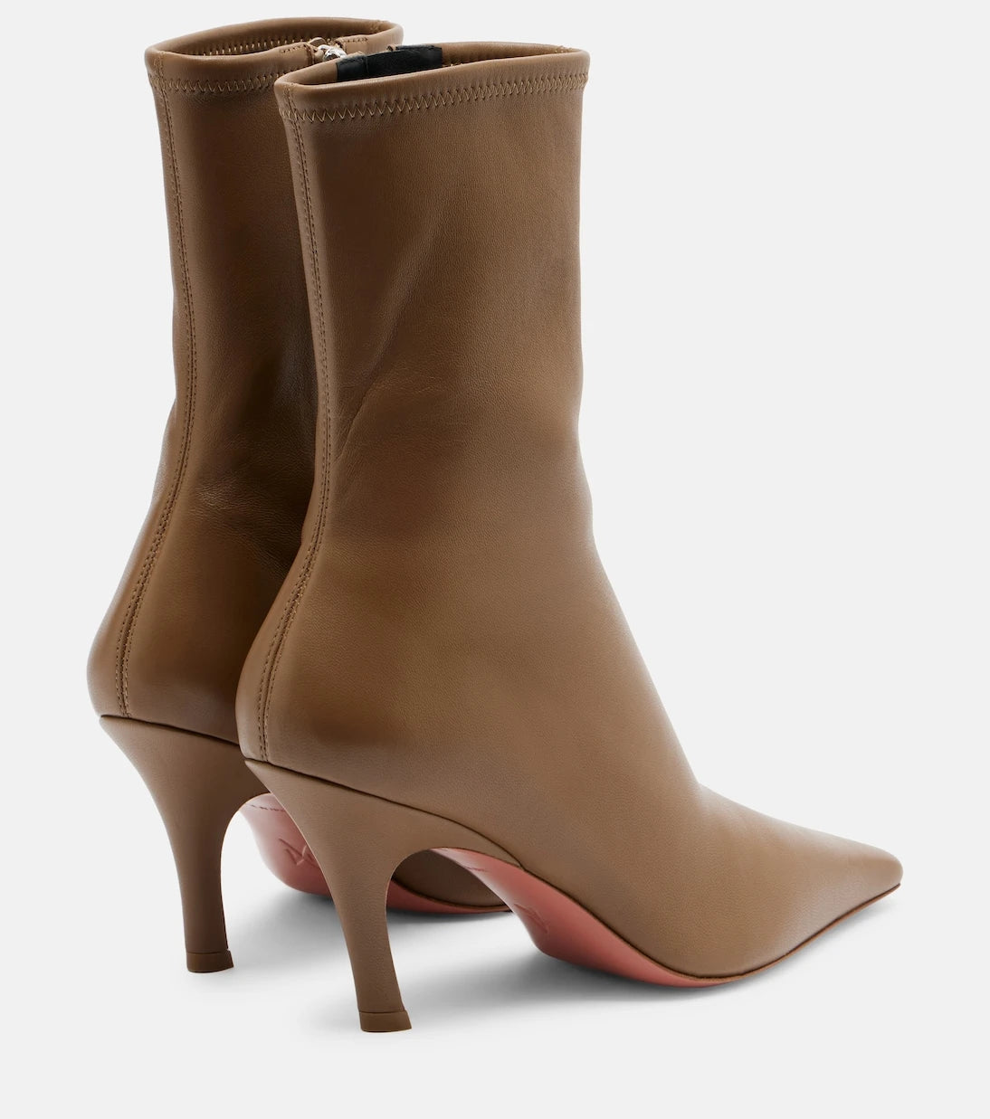 Amina Muaddi - Jamie leather ankle boots