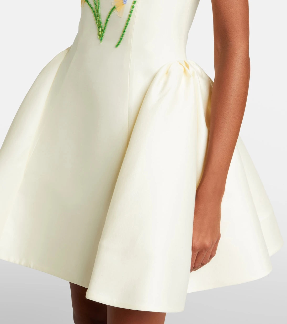 Leo Lin - Ariel embellished wool and silk minidress