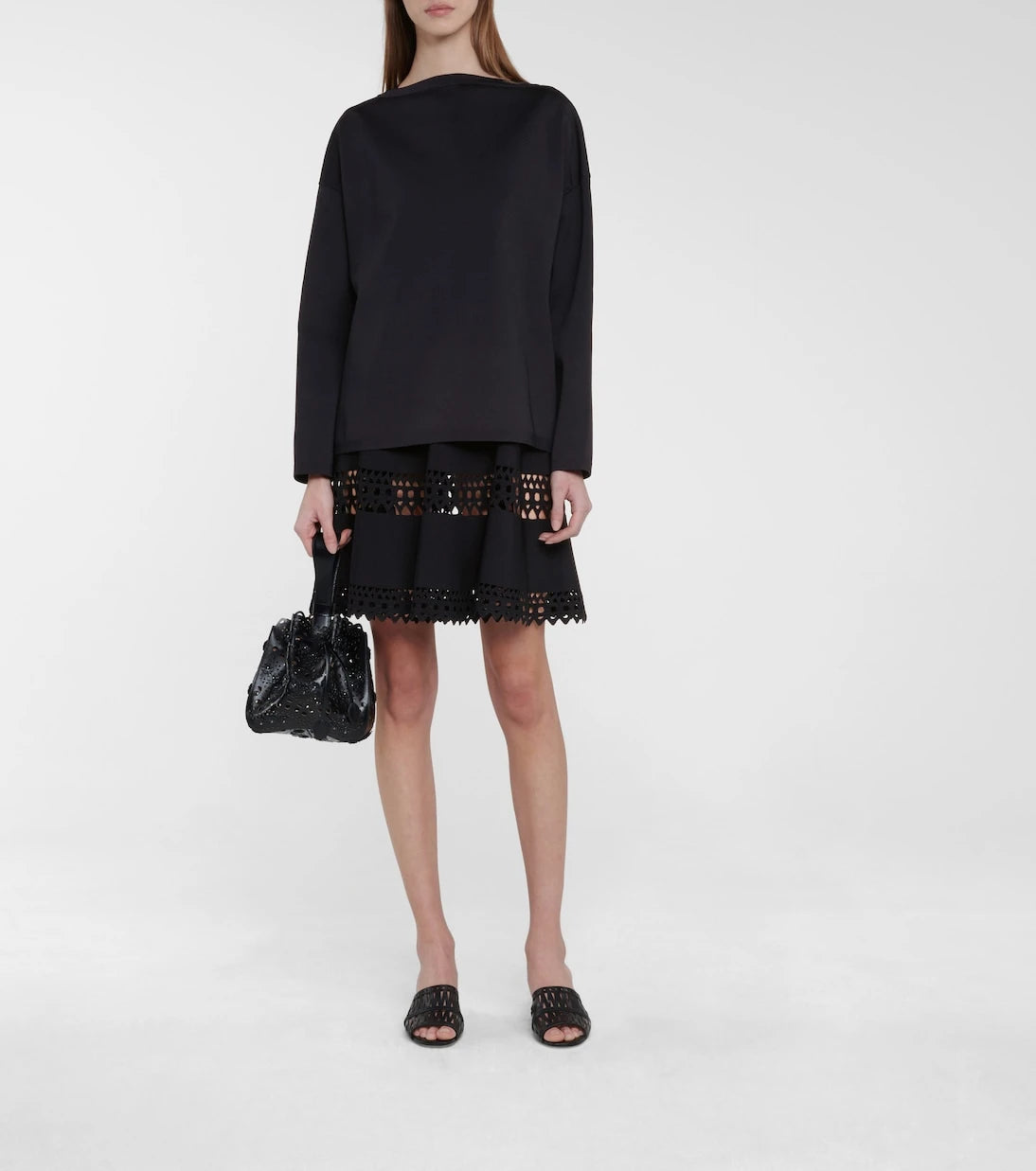 Alaïa - كنزة صوفية مطاطية