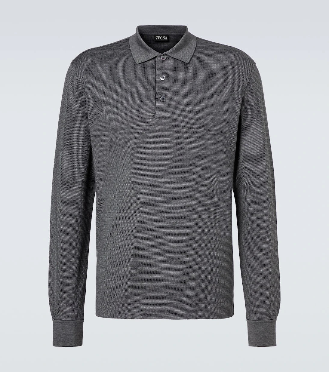 Zegna - Cotton and silk polo shirt