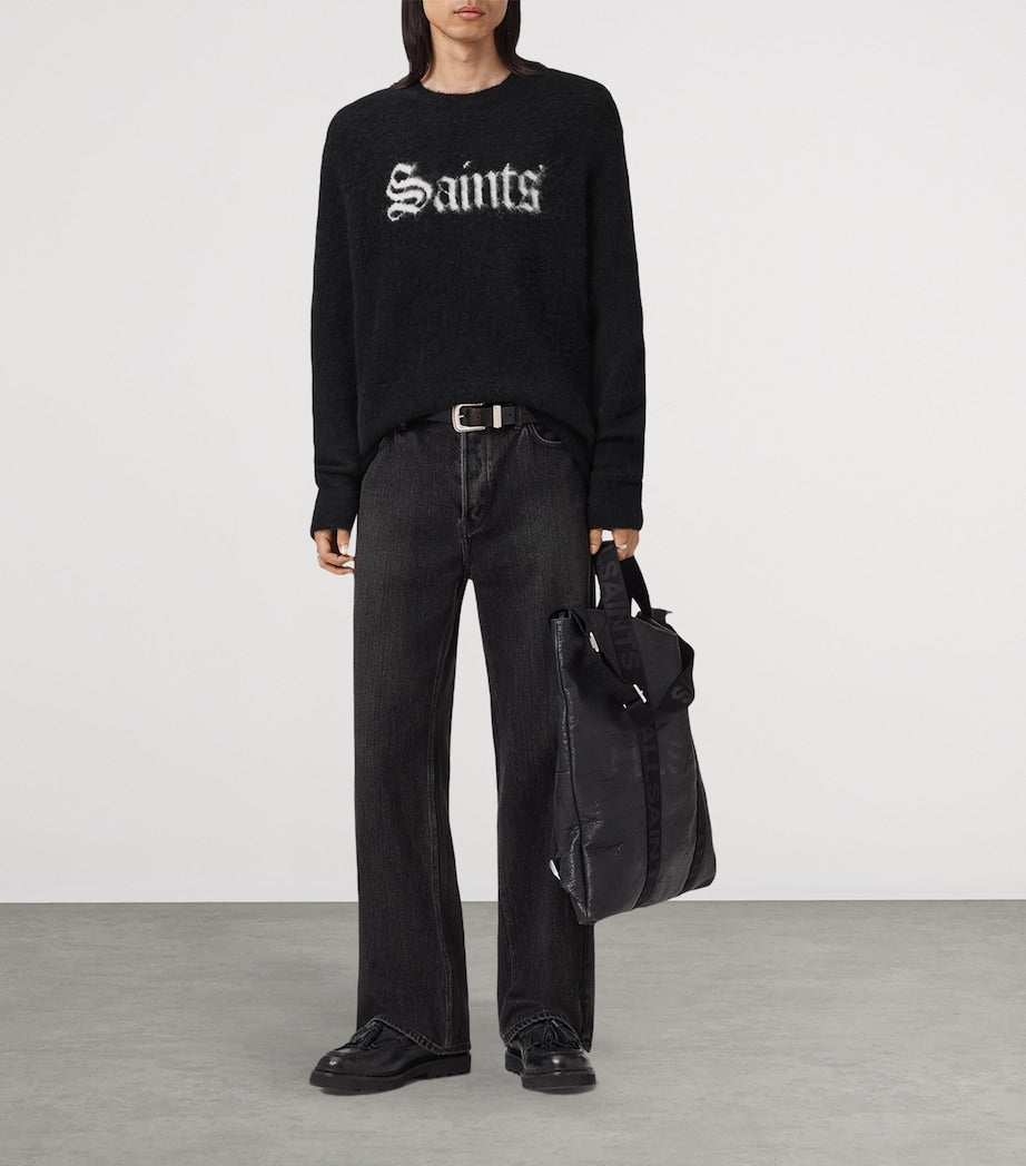 Wool-Blend Saints Sweater